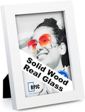 RPJC 5x7 Inch Picture Frame Made of Solid Wood High Definition Glass by RPJC