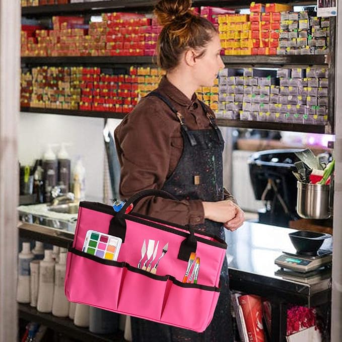 ZKOO Craft Organizer Tote Bag, Portable Art Supply Storage Caddy - Image 2