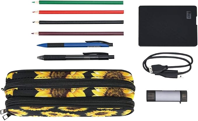 ANANGTEE Sunflowers Pencil Case Pouch - Image 2