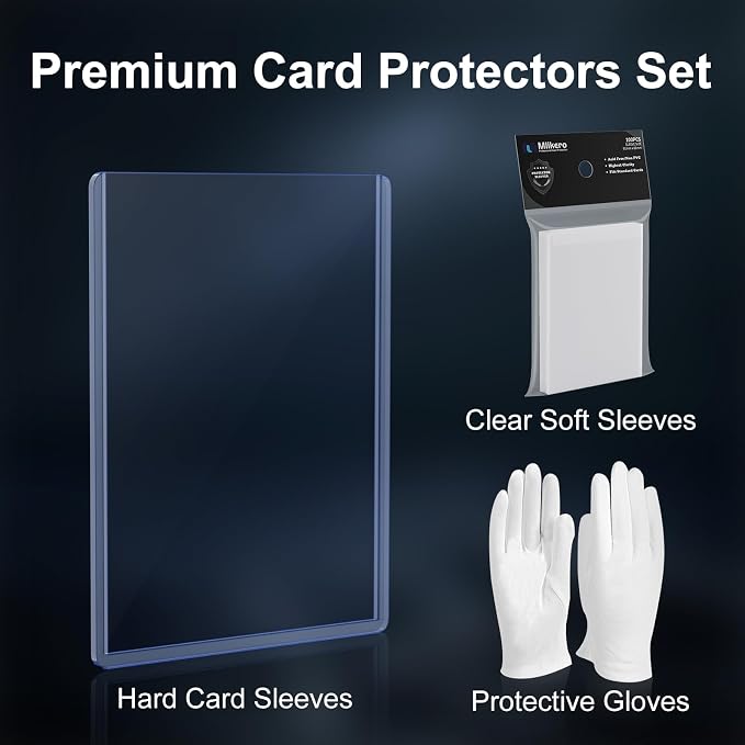 1000 Card Sleeves Hard Plastic, Premium Trading Card Holder - Image 4