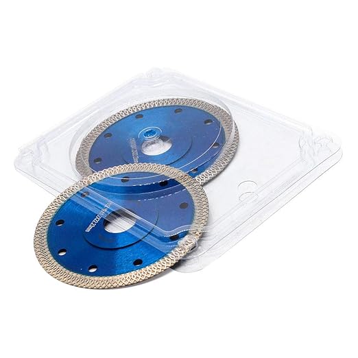4.5 Inch 2Pcs/Box Super Thin Diamond Tile Blade Porcelain Saw Blade for Cutting Porcelain Tile Granite Marbles