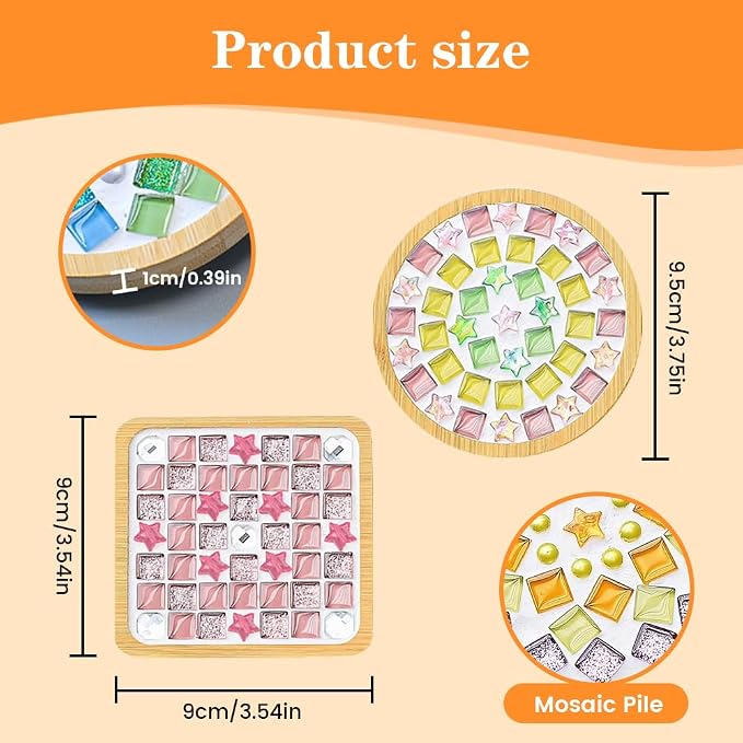 Airsnigi 10 Set DIY Mosaic Tiles - Image 2