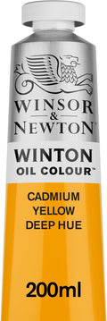 Winsor & Newton Winton Oil Color, 200ml Tube, Cadmium Yellow Deep Hue by WinsorNewton