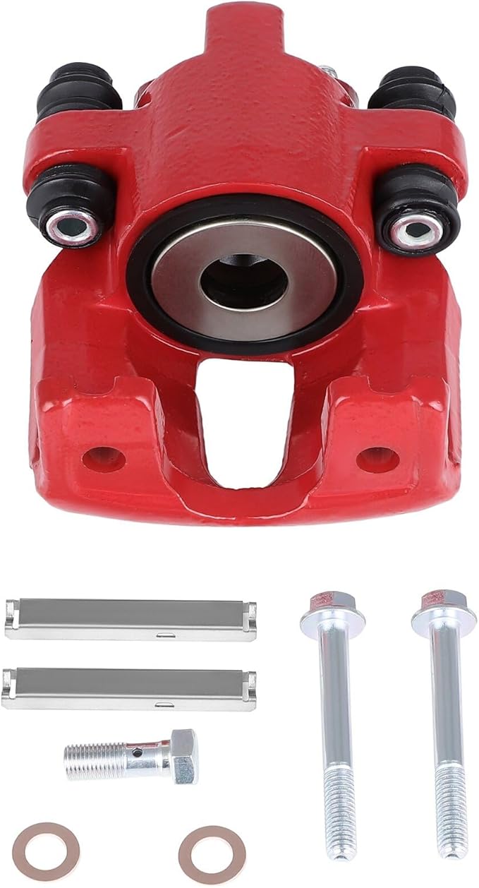 SCITOO Rear Right Brake Caliper Without Bracket 18-4679 Red Compatible For Ford 1997-2004 For Lincoln 1998-2010