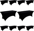 10-Pack 4ft Black Spandex Table Covers by Unknown