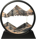Muyan Moving Sand Art Picture Sandscapes in Motion Round Glass 3D Deep Sea Sand by Muyan