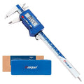 Dasqua 6” IP54 Digital Caliper, Stainless Steel Water-Resistant Precision Measuring Tool with Large LCD, Inch/Metric/Fraction Switch, ±0.001” Accuracy, Calibration Certificate & Storage Case