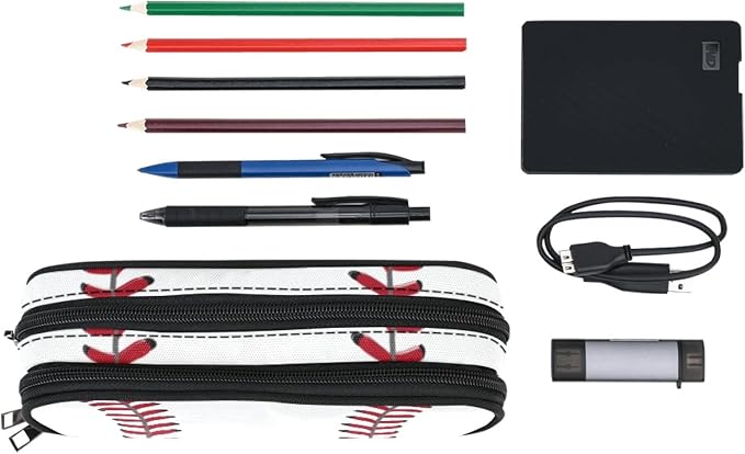 ANANGTEE Cute Baseball Pencil Case - Image 3