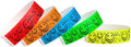 500 WristCo Tyvek Wristbands Smiley Face Variety Pack - ¾” x 10”- Waterproof Recyclable Comfortable Tear Resistant Paper Bracelets Wrist Bands for Events Concert Festival Admission Party