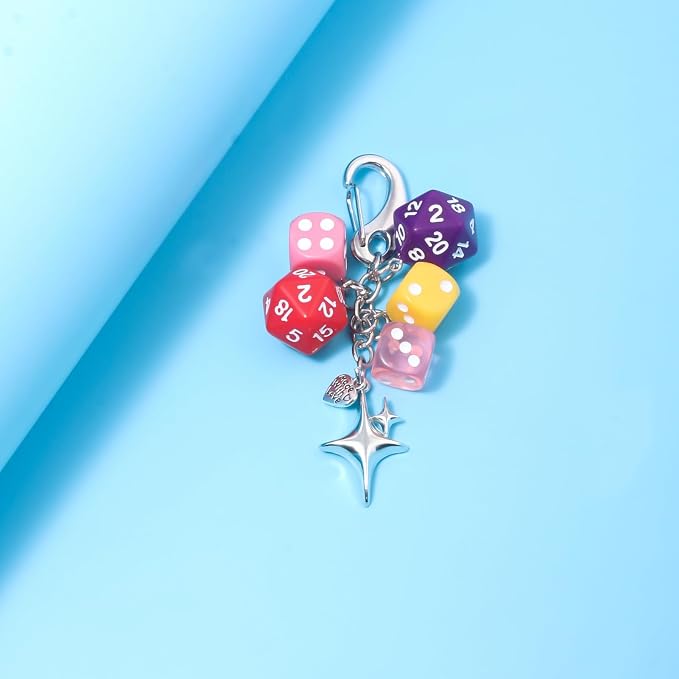 Dice Bag Charms Keychain for Women Men - Image 6