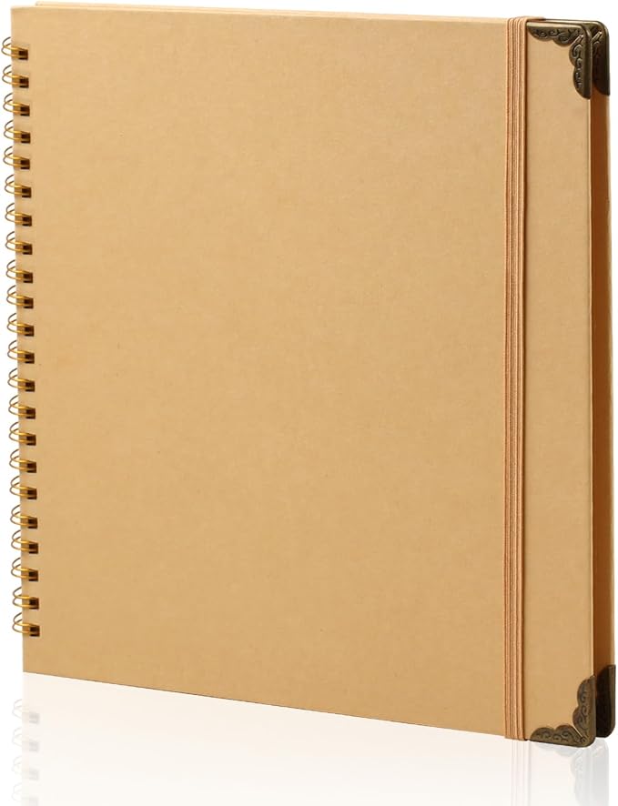 Joyberg Scrapbook 80 Pages, Scrapbooking Supplies 8 x 8 In, junk journal Album by Joyberg