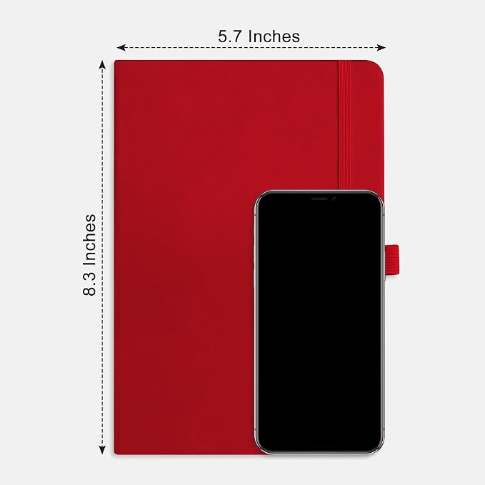 RETTACY Blank Journal Notebook, 192 Pages, A5 Medium Size | Leather Hardcover - Image 8