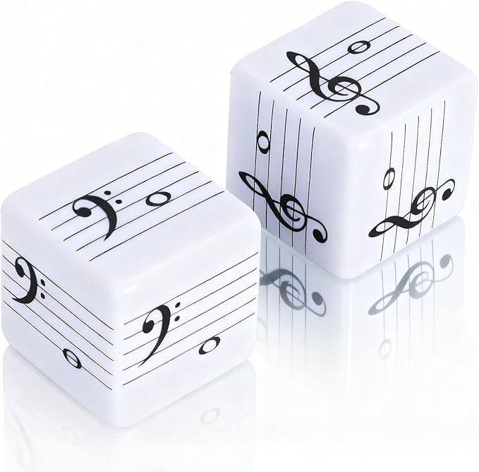 oyeftp Fun Five-Line Staff Music Note Dice by oyeftp