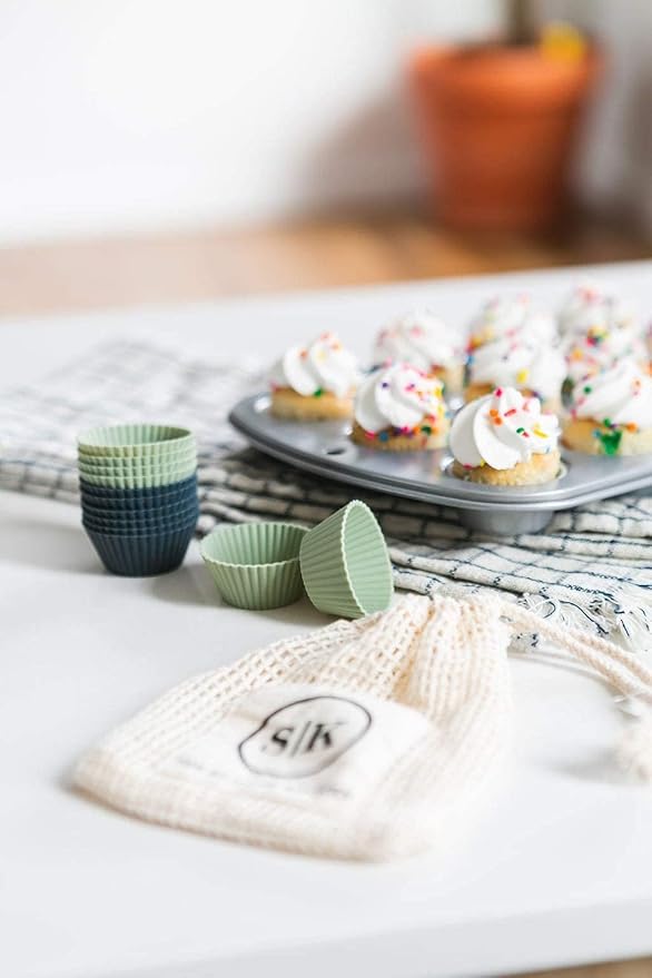 The Silicone Kitchen Reusable Mini Silicone Baking Cup, BPA Free, Dishwasher - Image 8