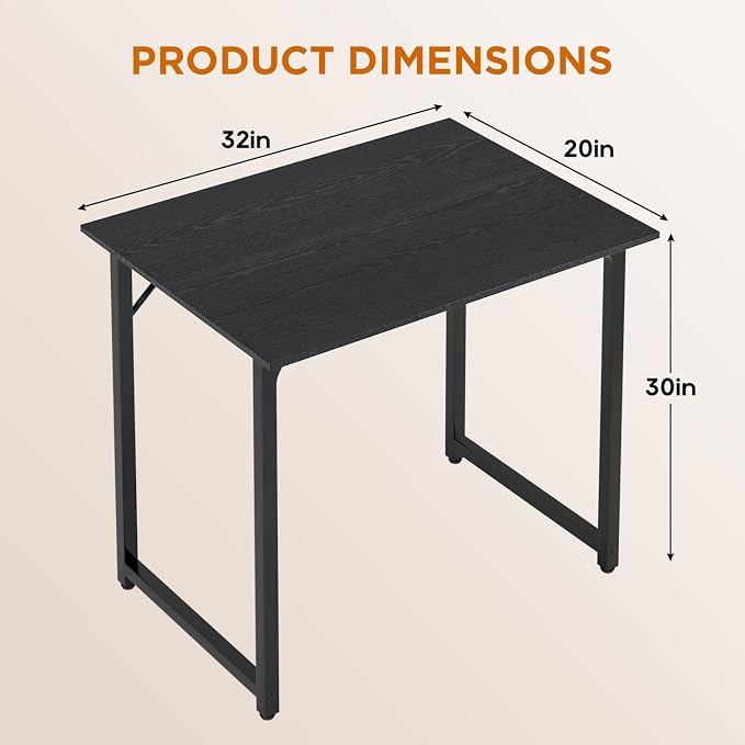 PayLessHere | 32 Inch Computer Desk | Black | Office Desk - Image 3