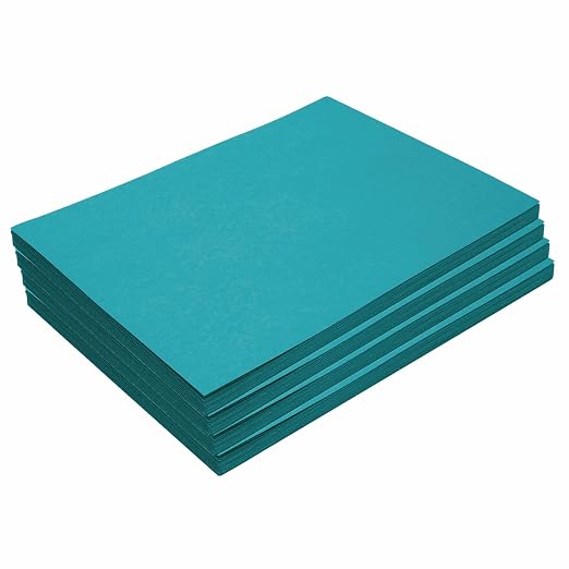 Colorations 9" x 12" Mediumweight Turquoise Construction Paper by Colorations