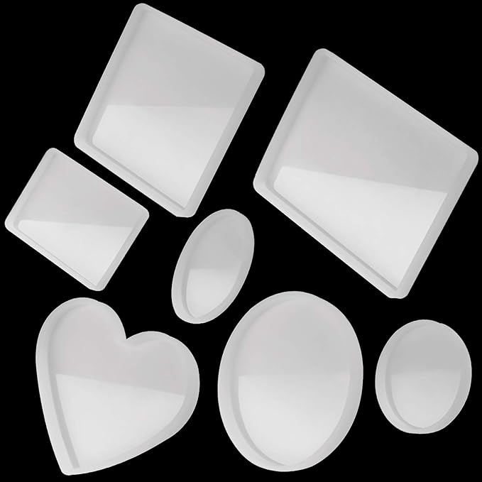 Tomorotec Resin Molds Silicone, 7 Pack Epoxy Casting Mold by Tomorotec