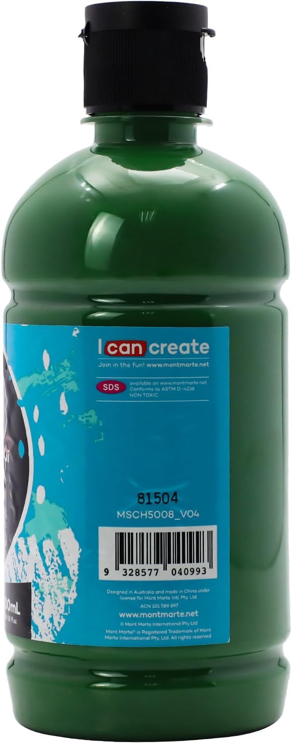 Mont Marte Signature Sap Green Acrylic Paint, Semi-Matte Finish, Suitable - Image 3