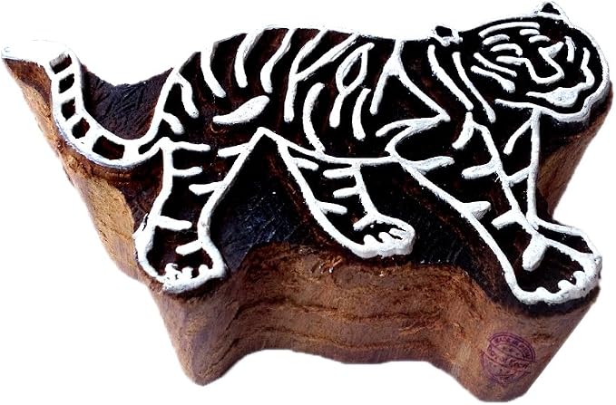 Royal Kraft Wooden Stamps DIY Fabric, Henna Printing Blocks THDtag022 by RoyalKraft