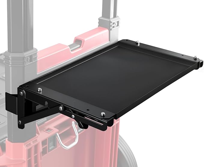 Magnetic Tool Tray Compatible with Milwaukee 48-22-8426 Packout Rolling Toolbox, Foldable Work Table Work for Packout System with Handle,Packout Toolbox accessories