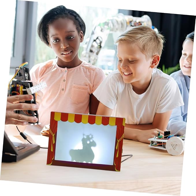 YARNOW 2Set DIY Puppet Theater Craft Interactive Shadow Puppets Kit - Image 7
