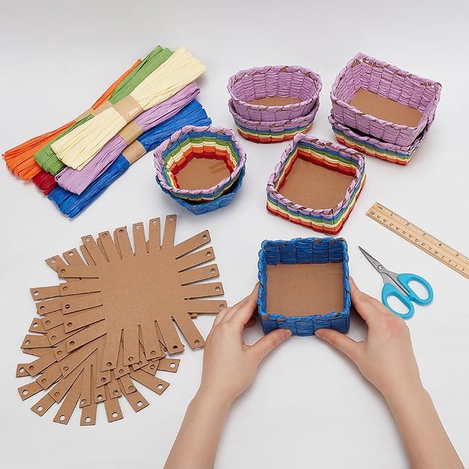 FREEBLOSS 15 Set Basket Weaving Kit Basket Making Kit - Image 5