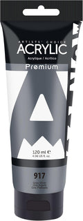 AUREUO Gray Silver Acrylic Paint, 4 Fl Oz / 120ml Single Tube, Metallic Art by AUREUO