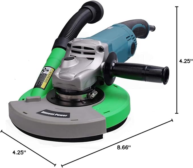 Diment Power Universal Surface Grinding Dust Shroud for Angle Grinder 7-Inch. Collect Grinding Dust-Wood, Stone, Cement, Marble, Rock,Granite, Concrete