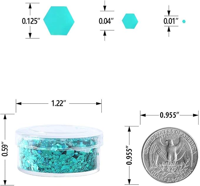Holographic Chunky Glitter, Licool Craft Glitter - Image 4