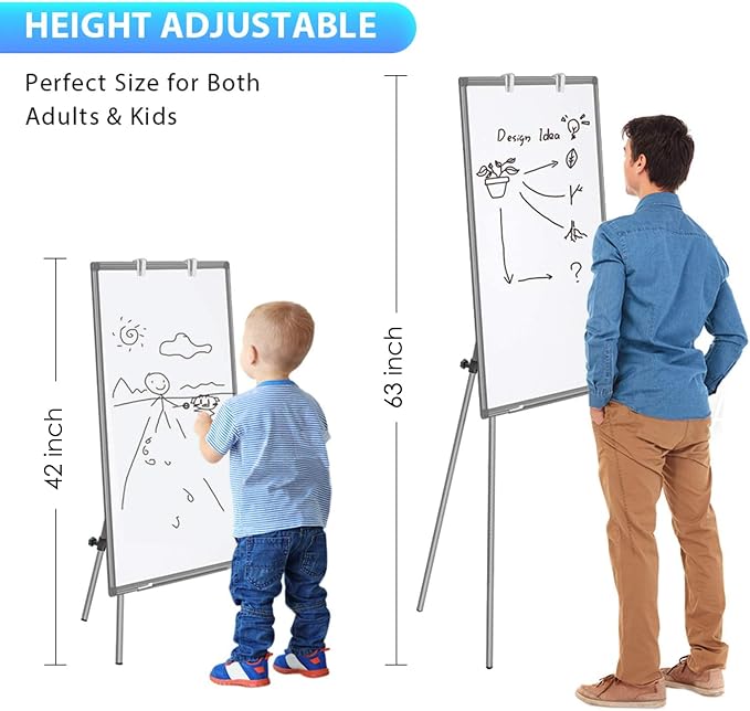 Maxtek Easel Whiteboard 36 x 24, Stand Tripod - Image 3