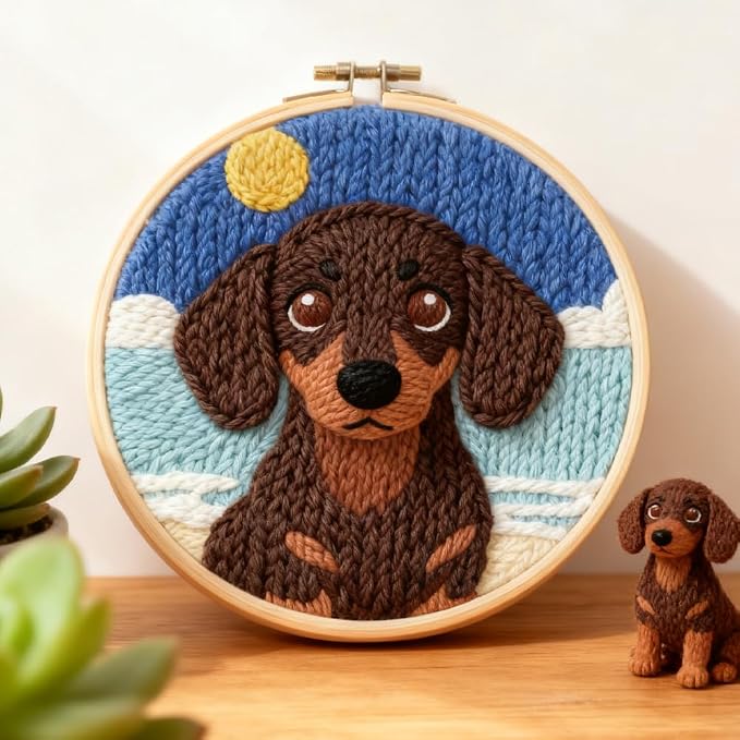 INFUNLY Dachshund Punch Needle Kits - Image 5