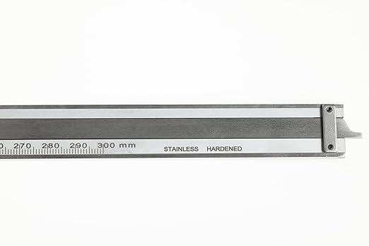 PEC Dial Caliper 0-300mm, Stainless Steel Precision Measuring Tool with Shock-Proof Dial, High Accuracy ±0.01mm
