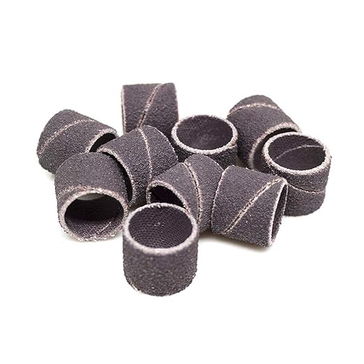 Benchmark Abrasives 1/2" x 1/2" Aluminum Oxide Sanding Bands, Spiral Bands Rotary Sander Attachment for Drill & Die Grinder, Metal Polishing, Sanders for Woodworking Sander Tool (10 Pack), 150 Grit