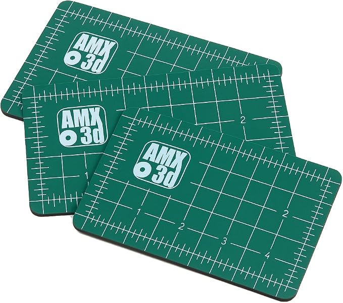 Self-Healing Cutting Mat 3.5 x 5 inch Double-Sided Gridded Surface by AMX3d