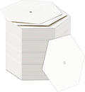 130 PCS 2" White Hexagon Piecing Paper Templates, Quilting Templates Accessories by Neworkg