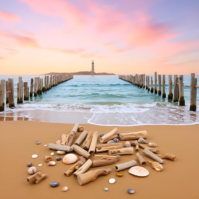 20 Pcs Natural Driftwood Pieces - Image 3
