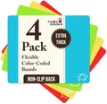Cooler Kitchen 4 Piece Flexible Plastic Cutting Boards by CoolerKitchen