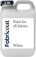 Fabricoat White Fabric Upholstery Paint & Dye | 2500ml / 85 fl oz | Restore or by Fabricoat