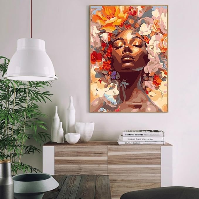 Clendo DIY African Woman Paint by Numbers - Image 4