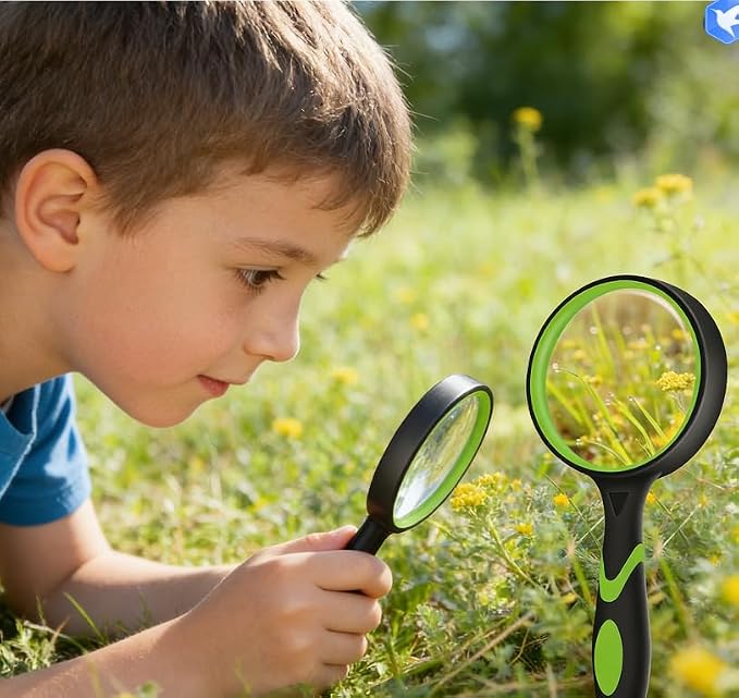 3 Pack Magnifying Glass, 75mm Magnifying Glass - Image 3
