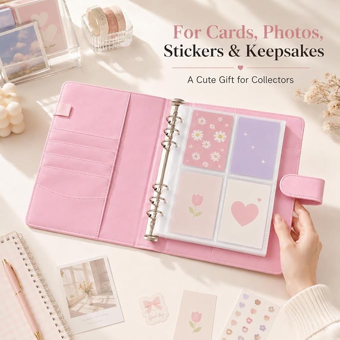 A5 Kpop Photocard Binder, 6-Ring Collector’s Album - Image 5