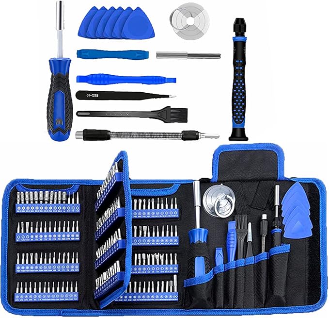 170 in 1 Multifunction Precision Screwdriver Kit, Magnetic Driver Kit with Flexible Shaft, Extension Rod Compatible For Mobile Phone, Game Console, Tablet, Recreational Machines