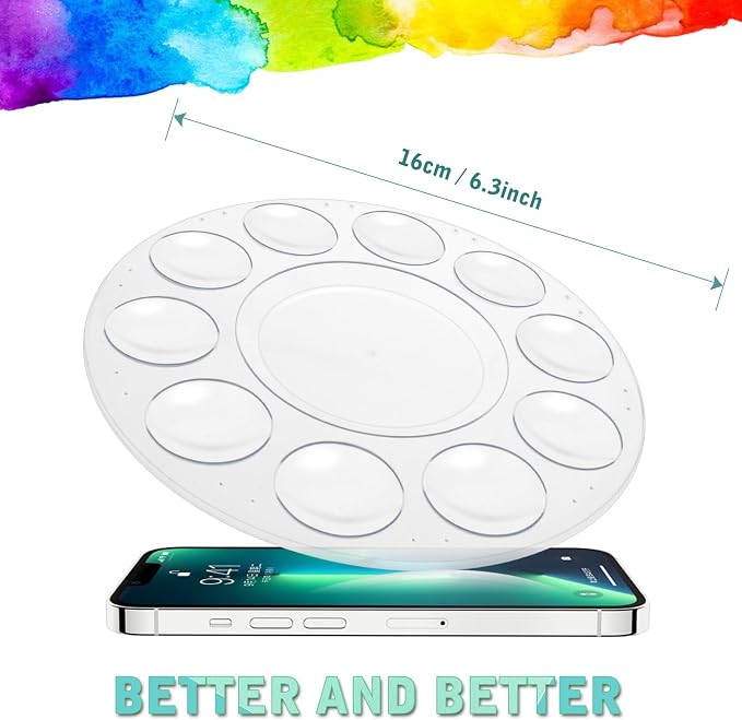8Pcs Clear Paint Pallet, Paint Palette, Paint Trays - Image 2
