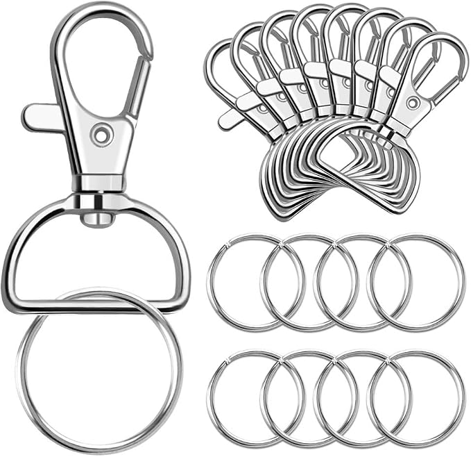 PAXCOO 100 Pcs Key Chain Hooks by PAXCOO