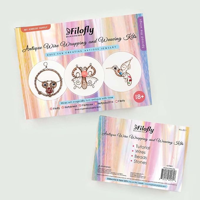Filofly DIY Jewelry Kits, Spread The Wings Make Your Own Wire Wrapping and - Image 7