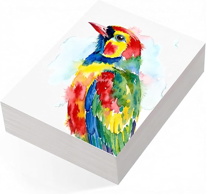 82 Sheets Watercolor Paper Bulk 9"x12", 110lb/230gsm Cold Press Thick Water by Hapikalor