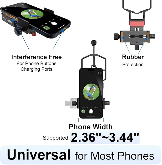 tridaptor - Universal Digiscoping Adapter | High-Precision Phone to Telescope - Image 6