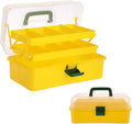 BTSKY 3-Layer Plastic Dividing Storage Box Craft Organizer by BTSKY