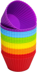 Extra Large Silicone Muffin Cups 24 Pack | Non-stick, by Pharamat