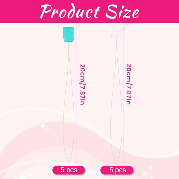 10 PCS Punch Needle Threader 7.87 Inch Long Threader - Image 2